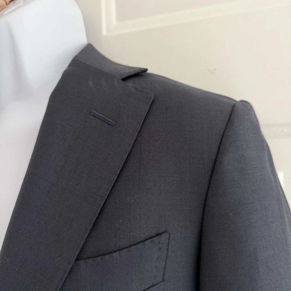 Suitsupply Napoli Blazer Mens‎ 38 Blue Wool Super 110s Suit Jacket Sport Coat